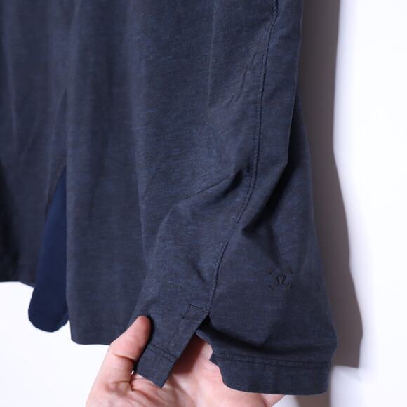 LULULEMON T.H.E. Short Linerless 9" Heather Allover Iron Blue True Navy Men's M - Picture 2 of 9